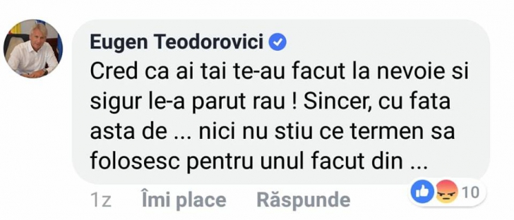 Ministrul Teodorovici, insulte grosolane pentru critici pe propria pagină de Facebook