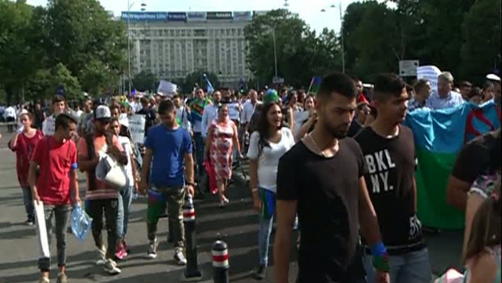 Protest anti-rasism în Bucureşti