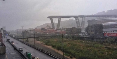Pod prăbușit în Genova. 37 de morți confirmați, 7 oameni scoși în viață. Strigăte de sub dărâmături