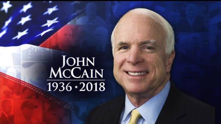 DOLIU. Lumea politică îi aduce un omagiu lui John McCain