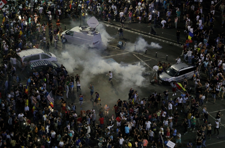 Incidente la protestul din 10 august
