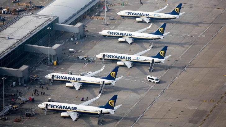 Greva Ryanair afectează traficul aerian. Peste 400 de curse vor fi anulate 