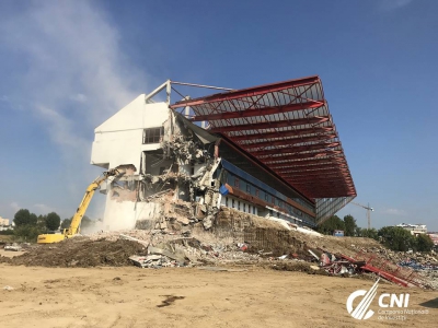 Demolarea stadionului Steaua continuă. Imaginile sunt dure pentru nostalgici