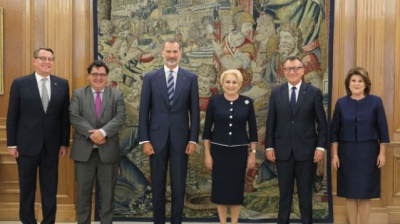 Primele imagini cu Viorica Dăncilă și regele Spaniei. Detalii din culisele vizitei la Madrid