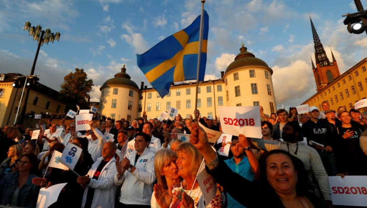 Alegeri cu rezultat incert în Suedia. Extrema-dreaptă, în creștere, e în poziția de arbitru