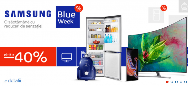 eMAG Samsung Blue Week - Reduceri de pana la 40%