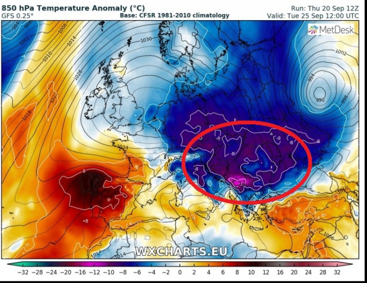 Minus 10 grade în România săptămâna viitoare. Când ne lovește valul de frig ARCTIC