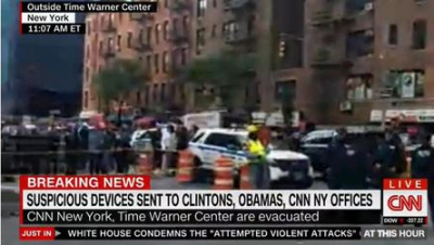 Alerte cu bombe la Obama, Clinton și sediul CNN
