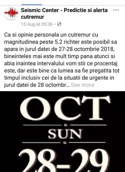 Cum A Incercat Seismic Center SÄƒ Ne PÄƒcÄƒleascÄƒ CÄƒ A Prezis Cutremurul De Azi Noapte