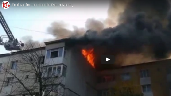 Explozie într-un bloc din Piatra-Neamț, trei victime (FOTO-VIDEO)