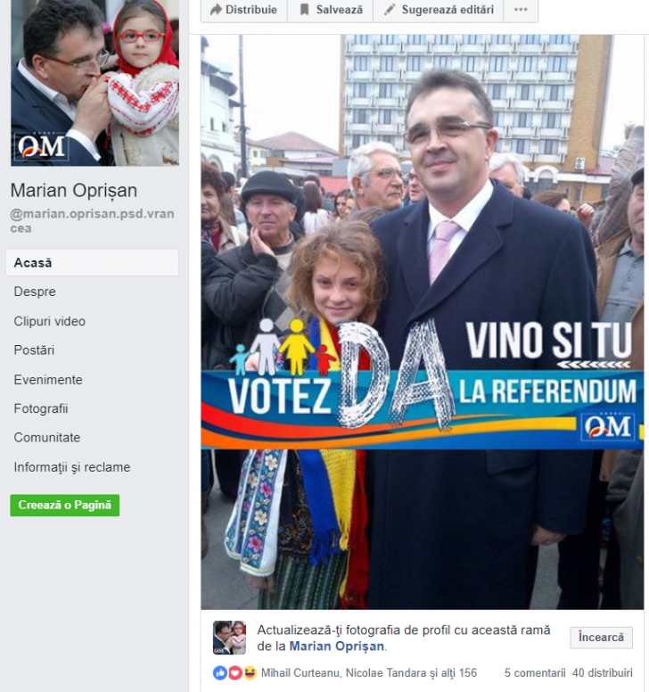 Lider PSD, campanie pro-referendum folosind fotografii cu minori