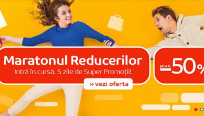 eMAG Maratonul reducerilor - Promotia se apropie de sfarsit! Ce oferte cu reducere de 50% mai sunt
