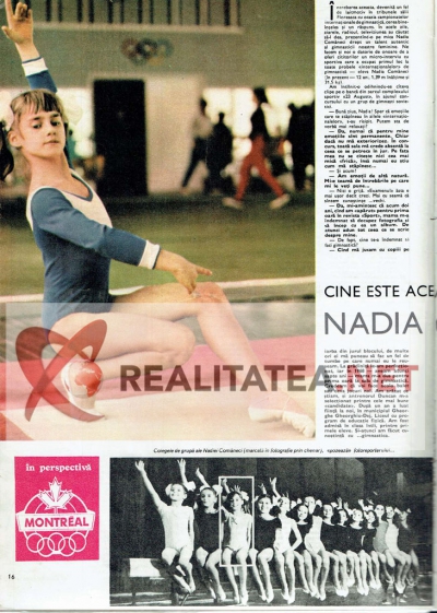 Cel de-al treilea material cu Nadia Comaneci aparut in revista Sport (martie 1973). Arhiva: Cristian Otopeanu