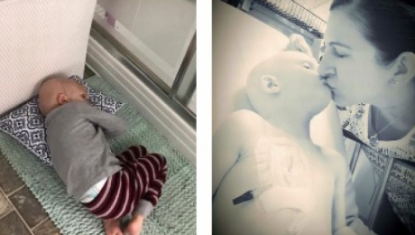 Îşi trăia ultimele secunde de viaţă. Brusc, copilul deschide ochii, îşi mişcă buzele şi spune asta