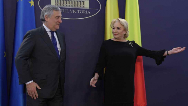Viorica Dancila l-a primit pe Tajani