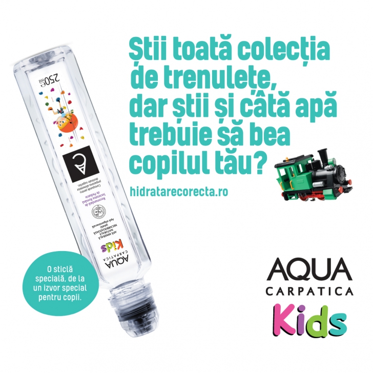 Câtă apă trebuie să bea copiii? AQUA Carpatica lansează platforma ”hidratarecorecta.ro”