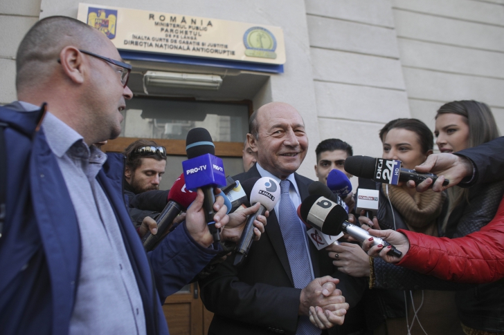 Traian Băsescu, audiat la DNA, pe tema campaniei din 2009 / Foto: Inquam Photos / Octav Ganea