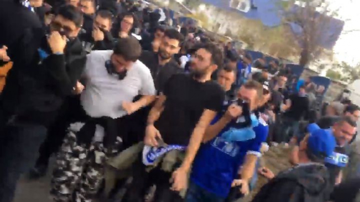 Bătaie cruntă la Craiova. Jandarmii au intervenit brutal