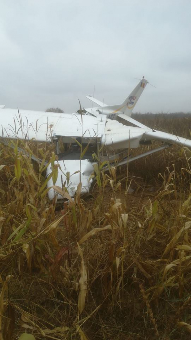 Avion prăbuşit în Argeş / Foto: ISU Argeş