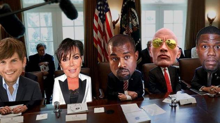 Cum ar arăta cabinetul "președintelui Kanye West" format din celebrități