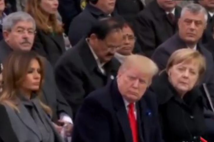 Liderii lumii s-au unit, de Ziua Armistiţiului. Trump şi Putin, separaţi de Macron şi Merkel