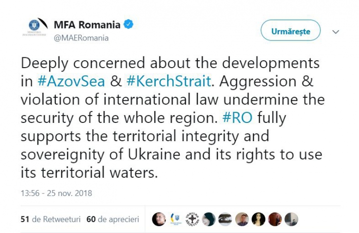 ÎNGRIJORARE. România, susținere puternică pentru Ucraina în conflictul din Marea Neagră