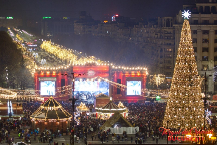 S-au aprins luminile în Bucureşti, start oficial pentru sărbătorile de iarnă. Imagini spectaculoase / Foto: Facebook Primaria Municipiului Bucuresti