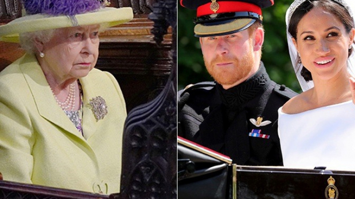 Regina Elisabeta a II-a și Prințul Harry s-au certat. De vină, Meghan Markle!
