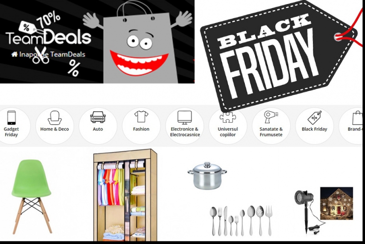 Black Friday TeamDeals. TOP 10 produse pe care să le cauți în ofertă