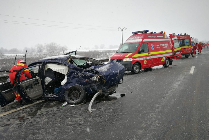 Accident grav în Sibiu. Planul roşu de intervenţie, activat