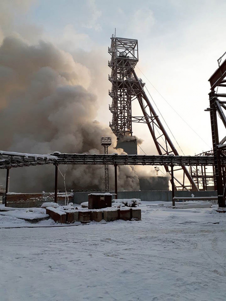 Incendiu la o mină de potasiu din Rusia