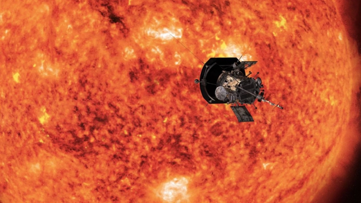 Prima fotografie de aproape a Soarelui, realizată de sonda Parker 