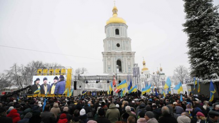 Mii de ucraineni protesteză Kiev. Ce își doresc aceștia 