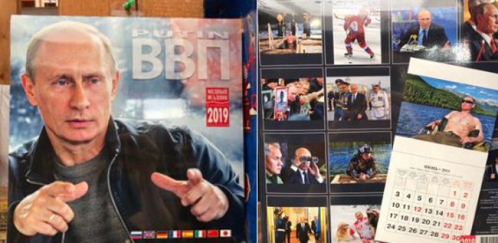 Calendare cu Vladimir Putin se vând bine în Japonia. Cum arată 