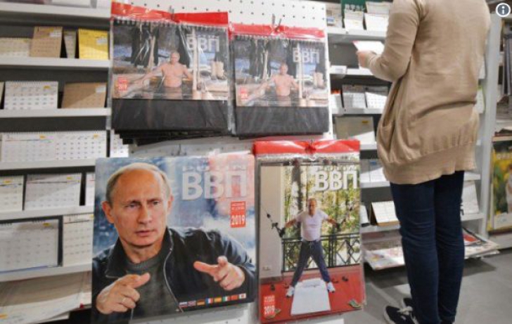 Calendare cu Vladimir Putin se vând bine în Japonia. Cum arată 