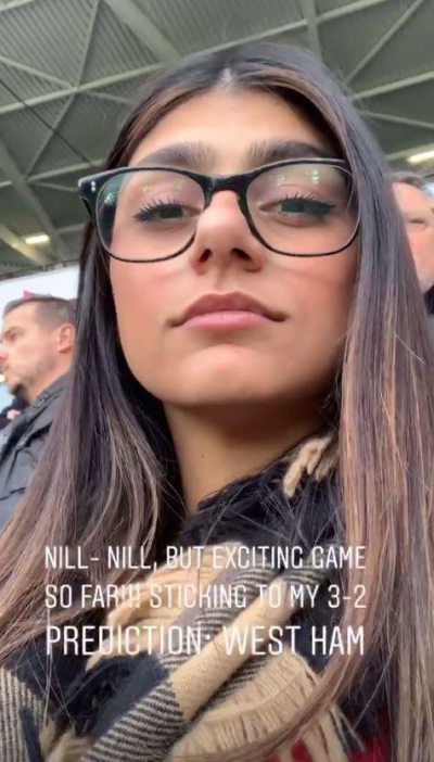 Mia Khalifa, la stadion