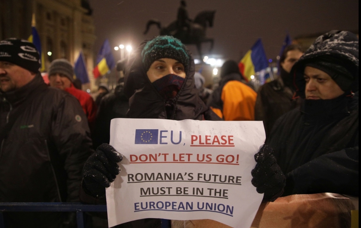 Protest anti-PSD și pro-Europa