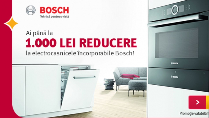 Altex - Reducere de pana la 1000 de lei pentru electrocasnicele incorporabile Bosch