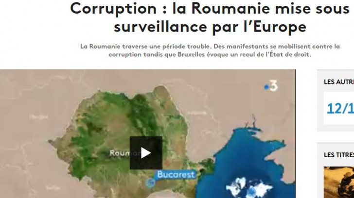 France 3: România, sub supraveghere europeană din cauza corupției! VIDEO
