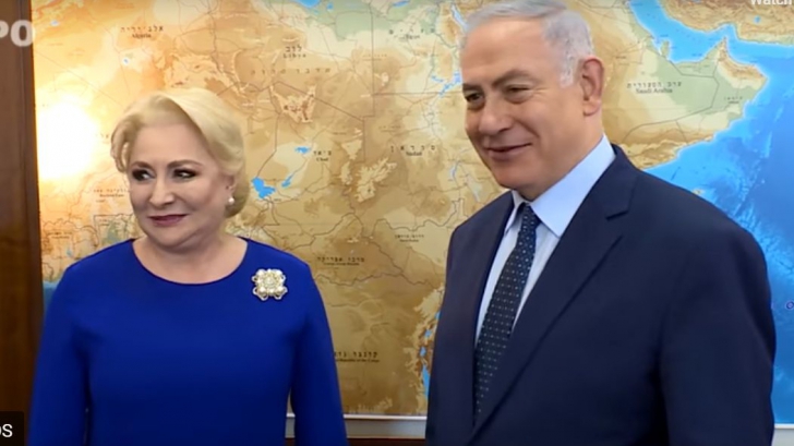VIDEO Netanyahu: ”Sper să vă mutaţi ambasada la Ierusalim”. Dăncilă: ”Mulțumesc!”