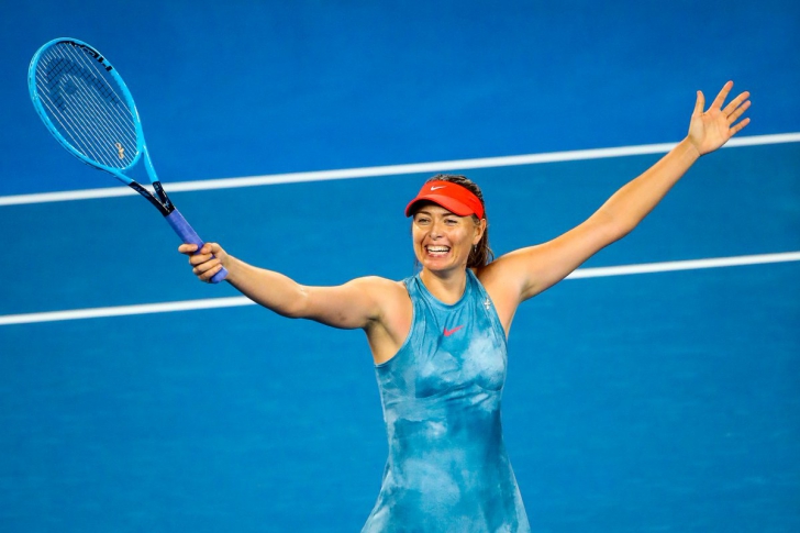 Maria Sharapova trece de Wozniacki la Australian Open 2019