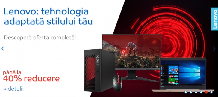 eMAG: Pana la 40% reduceri pentru Lenovo