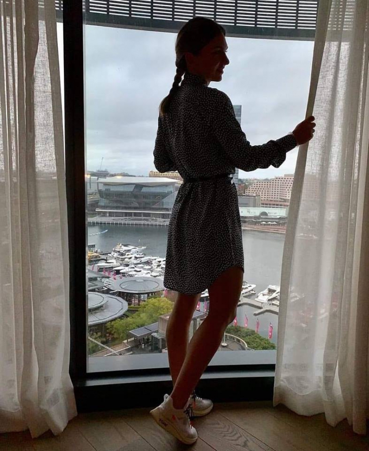Simona Halep, imagine sexy din camera de hotel