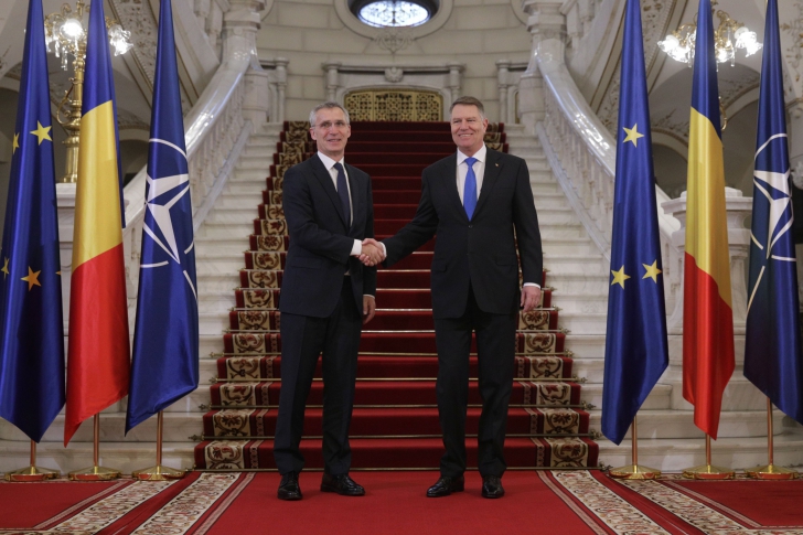 Iohannis, după întâlnirea cu secretarul general NATO: Apărarea pe flancul estic, o prioritate