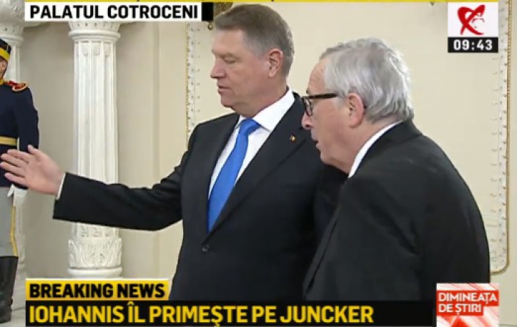 Klaus Iohannis, întâlnire cu Juncker, la Cotroceni