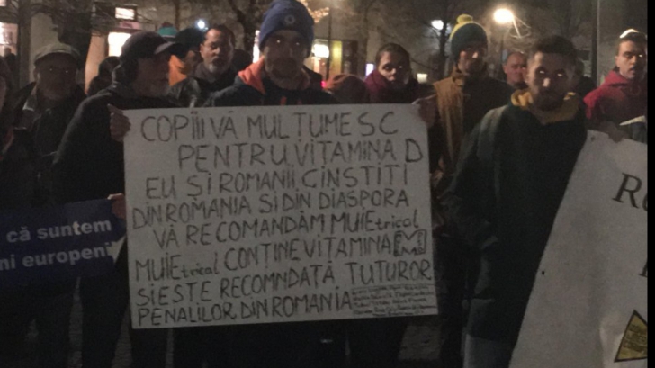 Protest la Cluj-Napoca