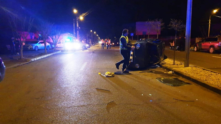 Accident spectaculos în Craiova. Cine era la volan
