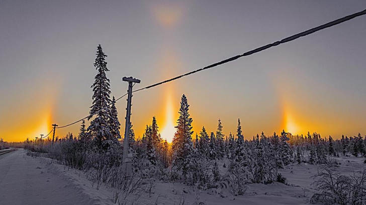 Fenomen fantastic: Trei sori, pe cerul Siberiei, dincolo de Cercul Polar. Explicația?