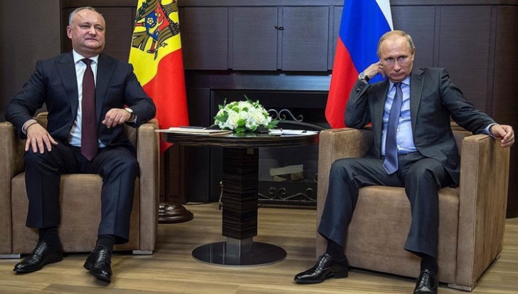 Igor Dodon, în vizită la Vladimir Putin