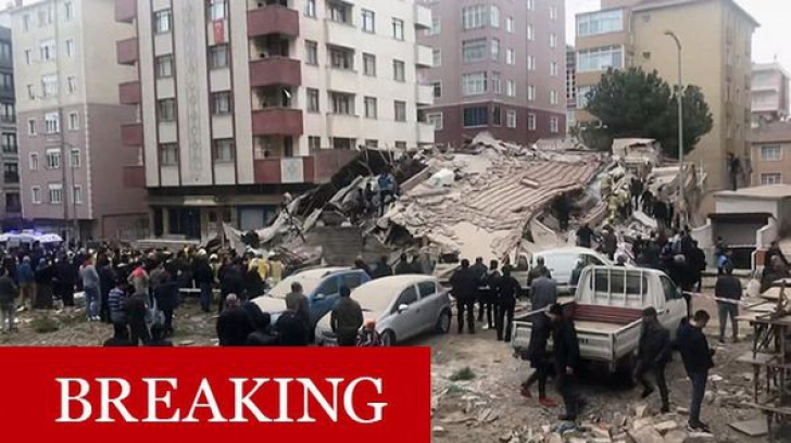 Clădire prăbușită la Istanbul. Bilanț provizoriu: 1 mort, mai mulți răniți și dispăruți - Update 